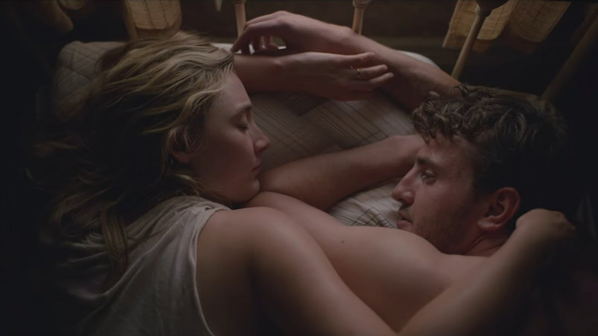 Saoirse Ronan and Paul Mescal in the trailer for a sci-fi film