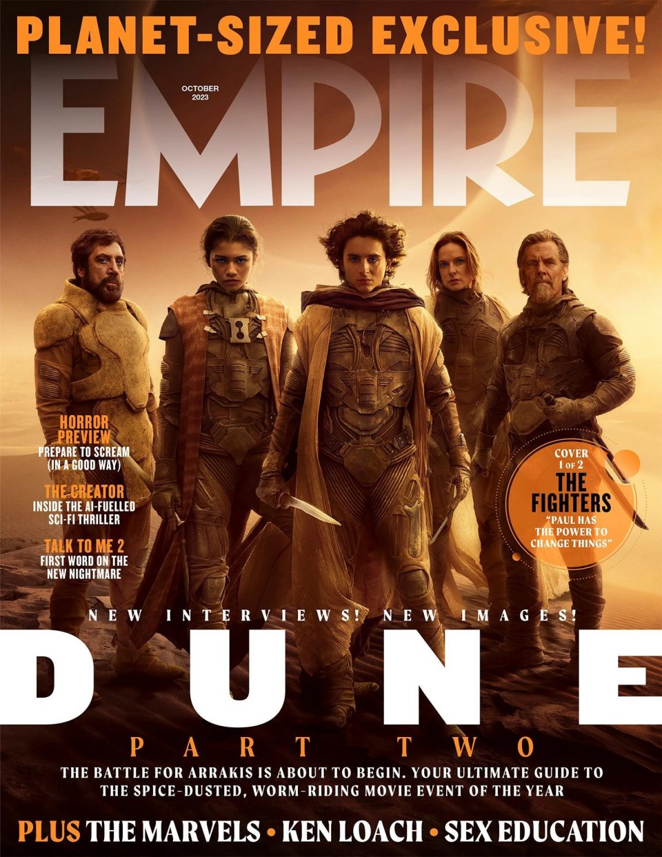 Dune Part Two Empire Magazine Cover Fighters