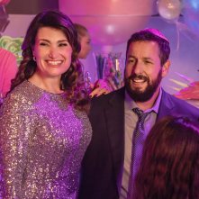 Non sei invitata al mio Bat Mitzvah: Idina Menzel e Adam Sandler in una scena del film