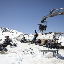 La società della neve: un'immagine dal set