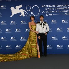 A Cielo Abierto: Federica Garcia  e Maximo Hollander durante il photocall della Mostra Internazionale d’Arte Cinematografica di Venezia 80