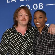 Dogman: Landry Jones e Jojo T. Gibbs durante il photocall della Mostra Internazionale d’Arte Cinematografica di Venezia 80