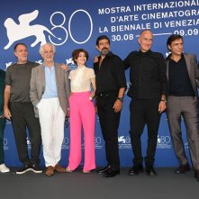 Adagio: il cast durantein una foto della Mostra d'Arte Cinematografica di Venezia 80