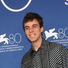 Adagio: Gianmarco Franchini durante il photocall della Mostra d'Arte Cinematografica di Venezia 80