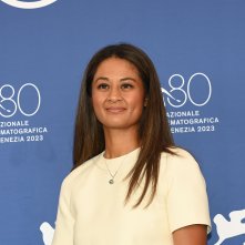 Maestro: Michelle Tesoro durante il photocall della Mostra d'Arte Cinematografica di Venezia 80