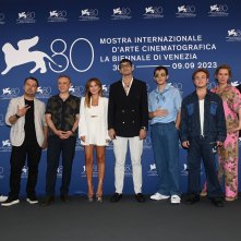 Dormitory: il cast durante il photocall della Mostra d'Arte Cinematografica di Venezia 80