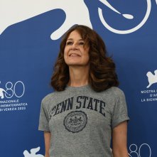 Coup de Chance: Valerie Lemercier durante il photocall della Mostra d'Arte Cinematografica di Venezia 80