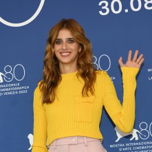 Enea: Benedetta Porcaroli durante il photocall della Mostra d'Arte Cinematografica di Venezia 80