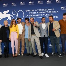 Enea: il cast durante il photocall della Mostra d'Arte Cinematografica di Venezia 80