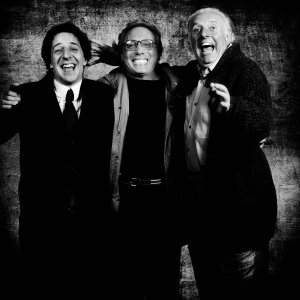 Enzo Jannacci vengo anch'io: Giorgio Gaber, Enzo Jannacci e Dario Fo in una scena del film