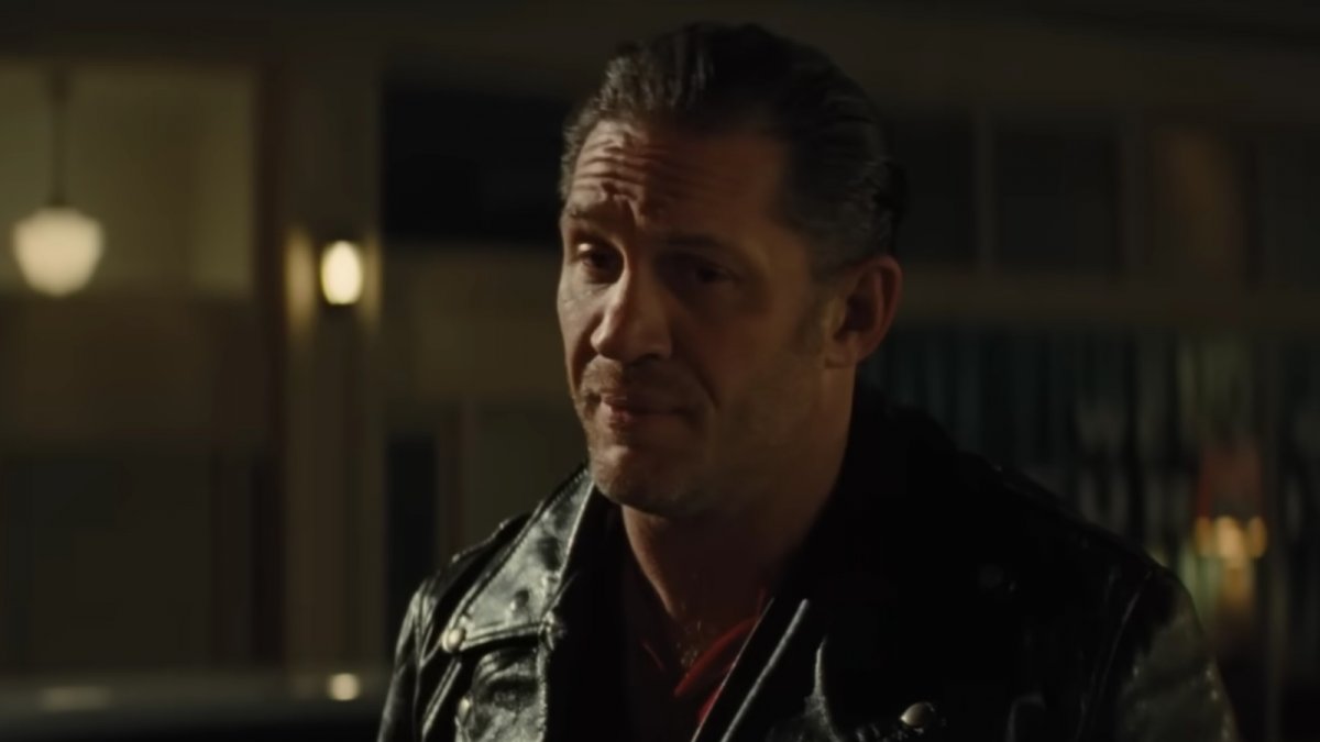 Bikers in new trailer Austin Butler and Tom Hardy take part in a biker war.