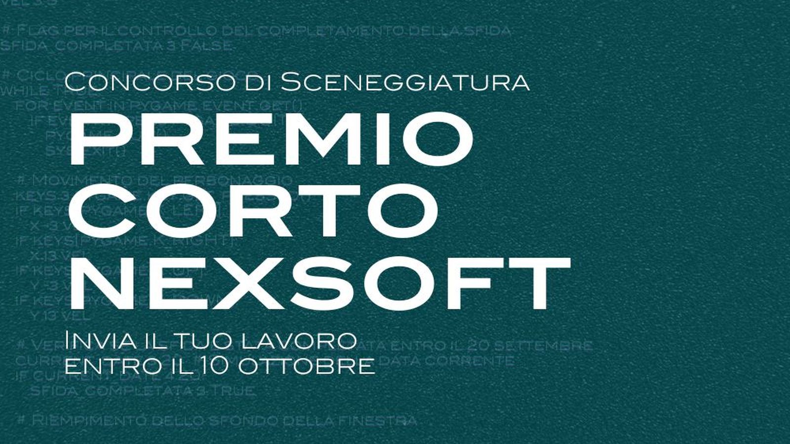 Premio corto Nextsoft, concorso per sceneggiature di cortometraggi