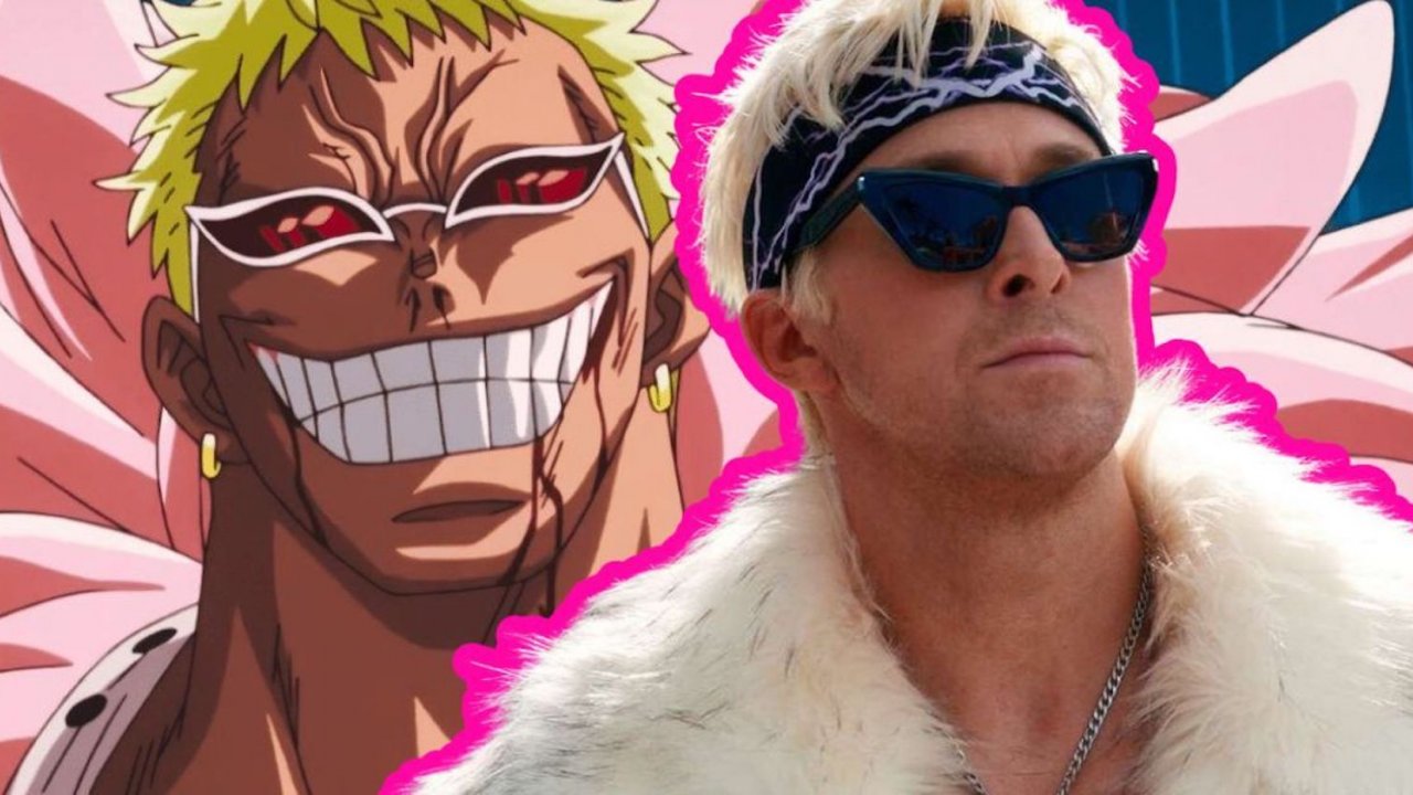 One Piece, Ryan Gosling come Doflamingo nella Stagione 2? Una fan art ce lo mostra