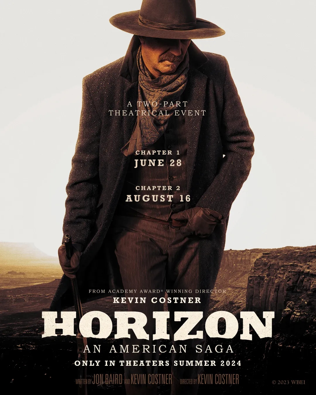 Horizon la saga western di Kevin Costner sarà suddivisa in due parti