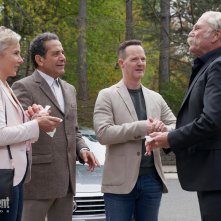 Monk: una foto di Traylor Howard, Tony Shalhoub, Jason Gray-Stanford, e Ted Levine