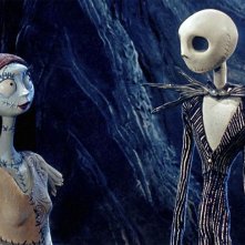 Nightmare Before Christmas: Sally e Jack Skellington in una scena
