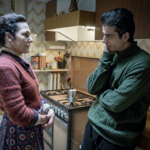Per Elisa - Il caso Claps: Anna Ferruzzo e Gianmarco Saurino in una scena della serie Rai