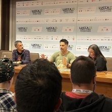 Joe Manganiello durante l'incontro con la stampa a Lucca 2023