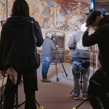Giotto e il sogno del Rinascimento: una foto dal set del documentario