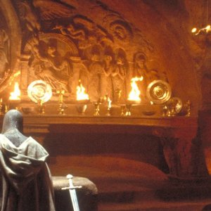 Indiana Jones e l'ultima crociata: Harrison Ford in una scena del film