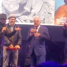 Gli Oliver Onions e Giancarlo Giannini sul palco di Lucca Comics 2023