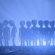 Incontri ravvicinati del Terzo Tipo: una scena con gli alieni