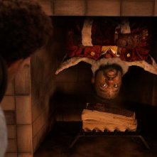 Scivolando sulla neve: una sequenza del film