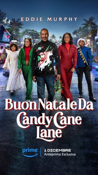 Buon Natale da Candy Cane Lane: il poster italiano del film con Eddie Murphy