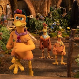 Galline in fuga: l'alba dei Nugget, una scena