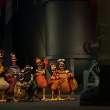 Galline in fuga: l'alba dei Nugget, un'immagine del film in stop-motion