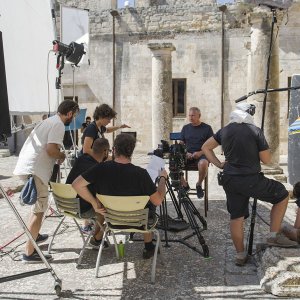 Kissing Gorbaciov: il set di Melpignano