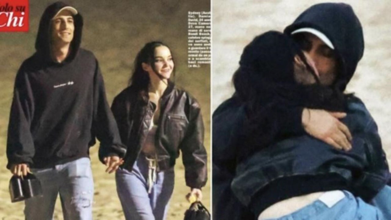 Damiano David dei Maneskin e Dove Cameron, star Disney,  sono una coppia: Baci sulla spiaggia a Sydney