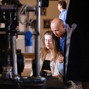 La chiocciola: Vittoria Chiolero in una foto dal set