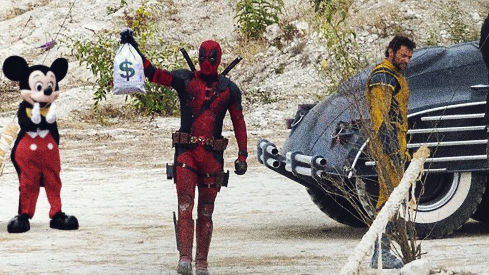 Deadpool 3: Ryan Reynolds ironizza sulle foto rubate dal set condividendo i fotomontaggi realizzati dai fan