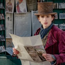 Wonka: Timothée Chalamet in una foto del film