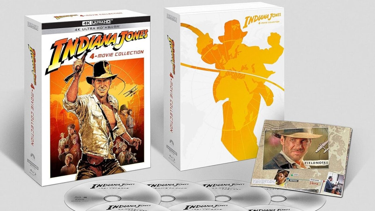 Indiana Jones: la 4-Movie Collection (4K Ultra-HD + 5 Blu-Ray Disc) (Box Set) è in sconto su Amazon