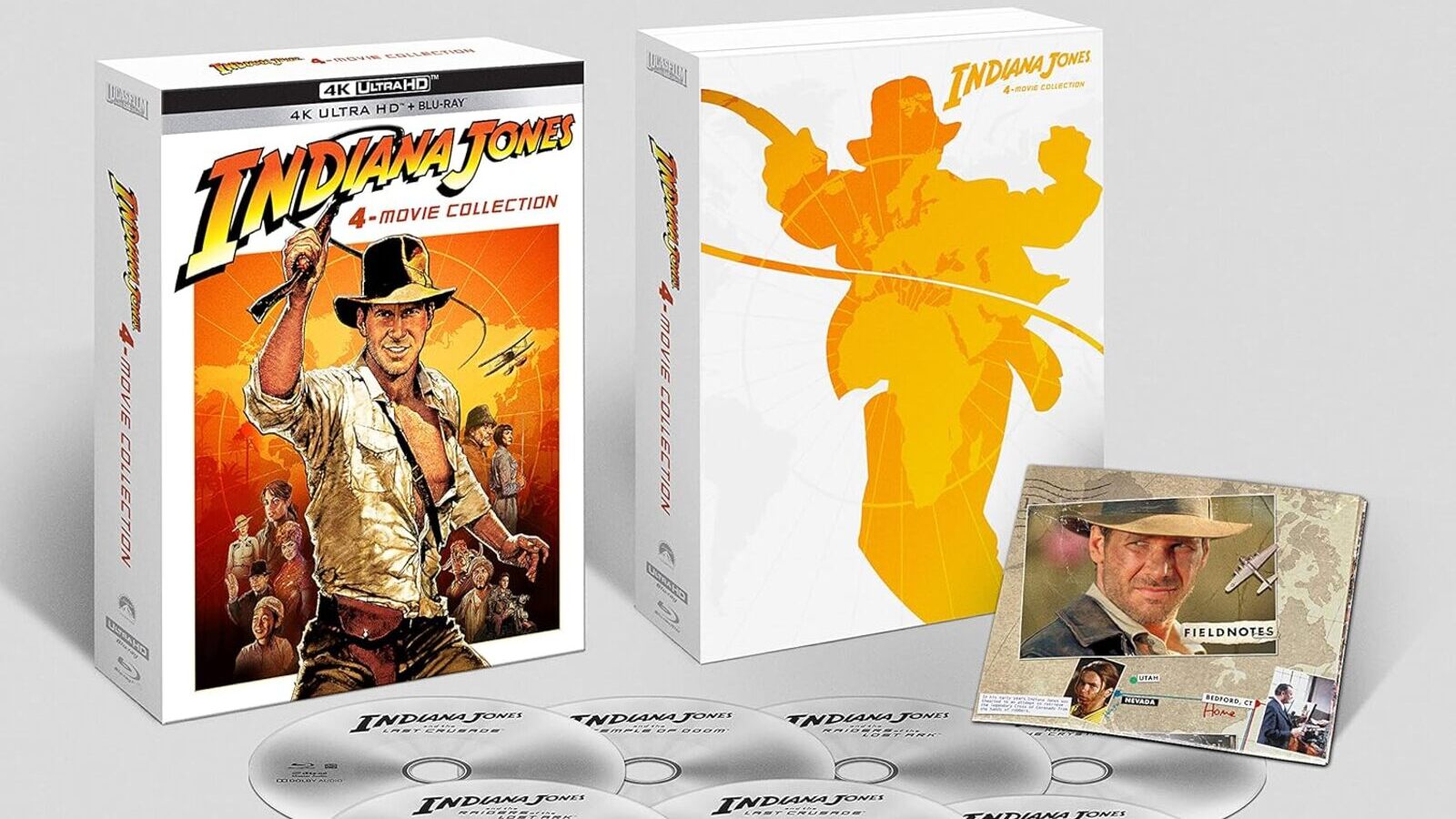 Indiana Jones: la 4-Movie Collection (4K Ultra-HD + 5 Blu-Ray Disc) (Box Set) è in sconto su Amazon