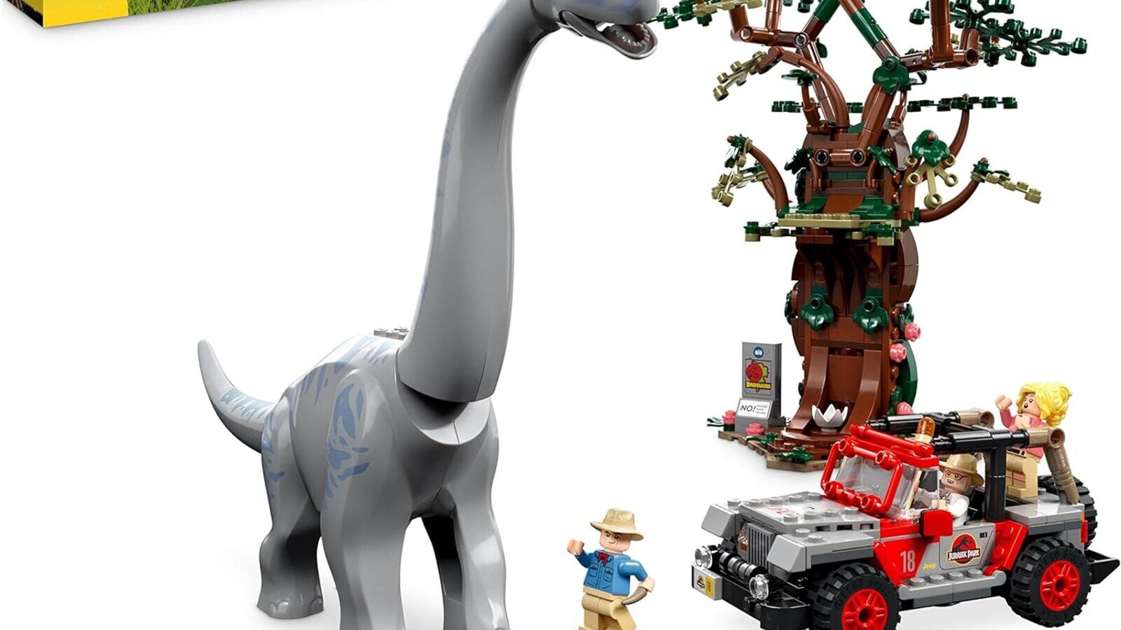 Jurassic Park: il set LEGO che ricostruisce l’iconica scena del Brachiosauro è in sconto su Amazon