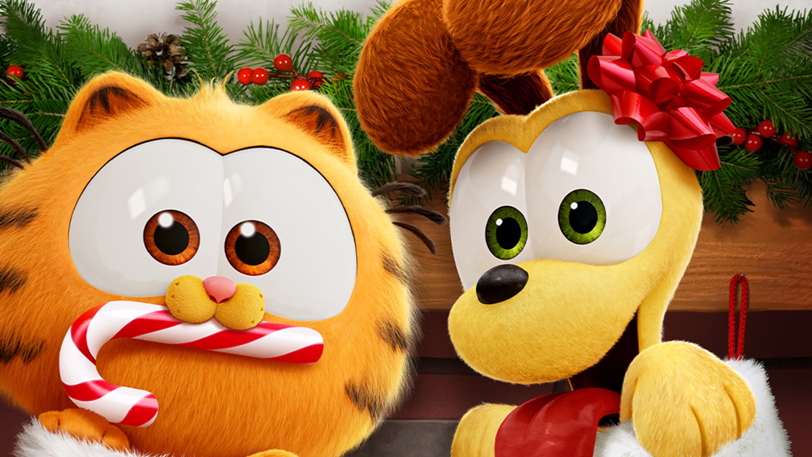 Garfield: una missione gustosa, il simpatico poster natalizio del film animato