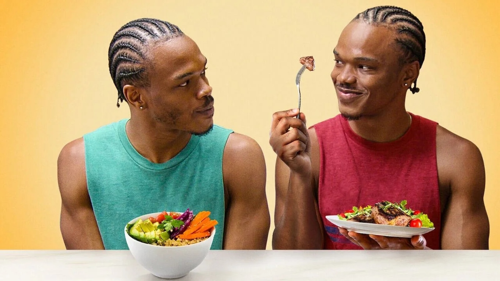 Sei ciò che mangi - gemelli a confronto, la recensione: mens sana in corpore sano (e vegano)
