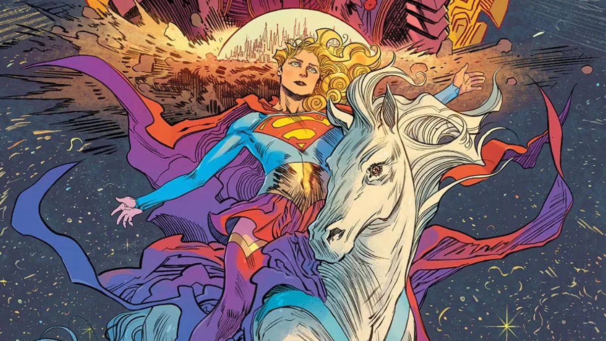 Una scena della Supergirl dei fumetti