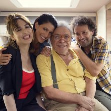 Pare parecchio Parigi: Chiara Francini, Nino Frassica, Giulia Bevilacqua, Leonardo Pieraccioni. Foto di Leonardo Baldini