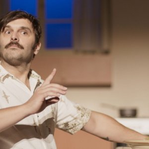 Yannick - La rivincita dello spettatore, un primo piano di Pio Marmai in azione