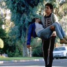 Donnie Darko: Jake Gyllenhaal e Jenna Malone in una scena del film