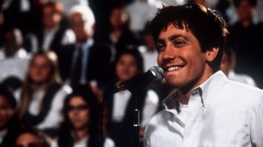 Jake Gyllenhaal in una sequenza di Donnie Darko