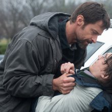 Prisoners: Hugh Jackman e Paul Dano in una concitata scena del film