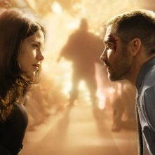 Michelle Monaghan e Jake Gyllenhaal nel film The Source Code