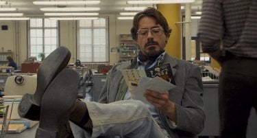 Robert Downey Jr. in una scena del film Zodiac di David Fincher