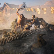 Rebel Moon - Parte 2: La sfregiatrice - Djimon Hounsou, Staz Nair in una scena del film