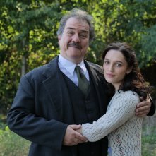 La Rosa dell'Istria: Andrea Pennacchi e Gracjela Kicaj in una foto dal set del film
